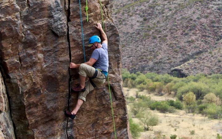 gap year rock climbing semester in texas